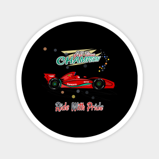 Racing Car F1 W14 Red Magnet